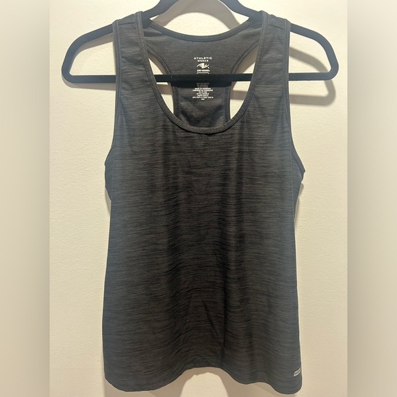 ATHLETIC WORKS size M dark gray racer back tank top - Picture 1 of 4